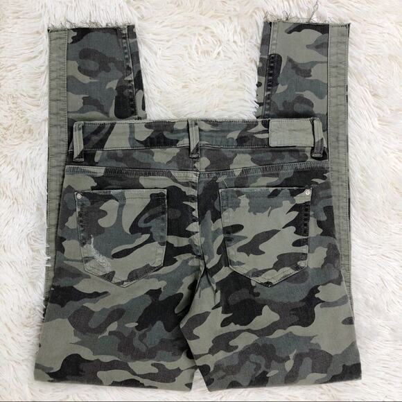 ZARA Z1975 CAMOUFLAGE SKINNY JEANS SIZE 2 - Picture 6 of 15